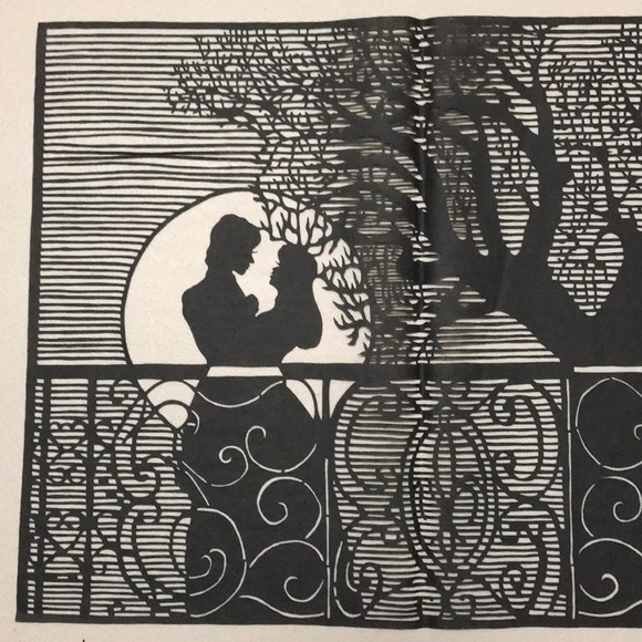 🔥ON SALE🔥Moonlight Romance 💖 Handmade PaperCut Silhouette Scherenschn… - Picture 2 of 5